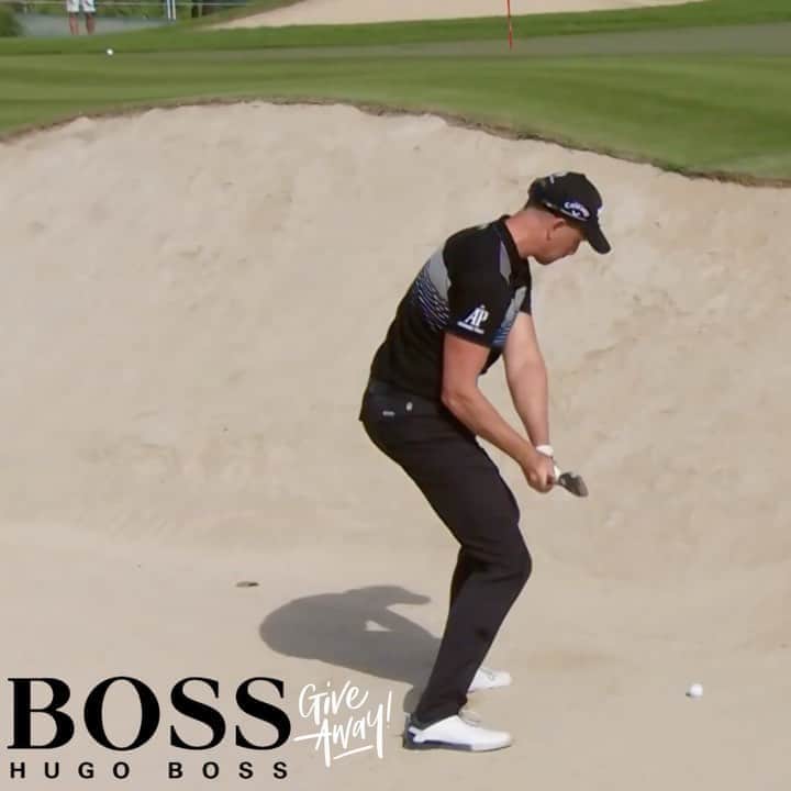 ヘンリク・ステンソンのインスタグラム：「#BOSSingItUp 😎  Exclusive competition on the newest episode of my Podcast!!!!   Tweet me a swing video whilst wearing @boss clothing and I will pick a winner on the next episode of the podcast!   Link in bio for full episode🎙」