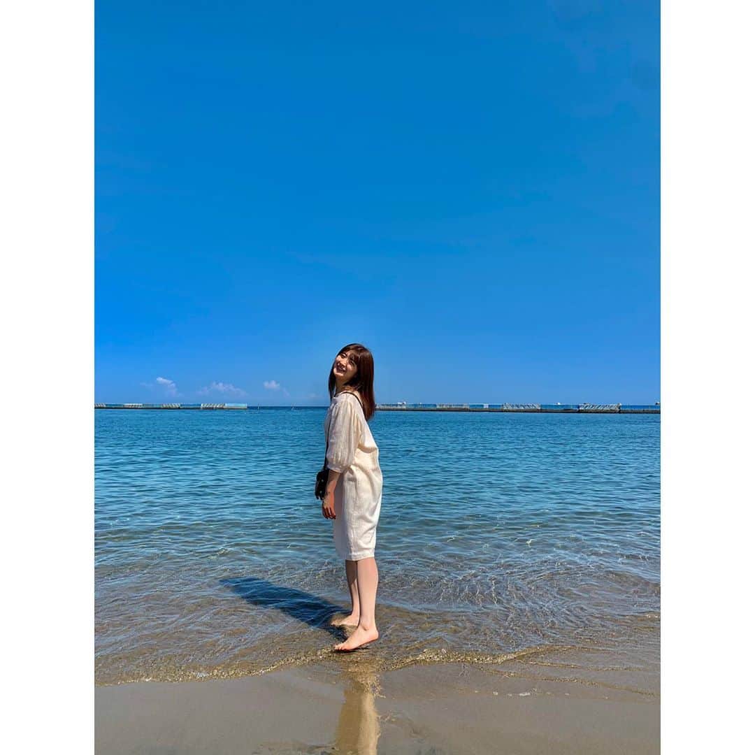 森咲樹のインスタグラム：「＊﻿ ﻿ 🏝🏝🏝﻿ ﻿ 季節外れの写真。笑﻿ 載せてなかったから☺︎︎﻿ ﻿ #アプガ　#uugirl #熱海 #atami﻿ ﻿」