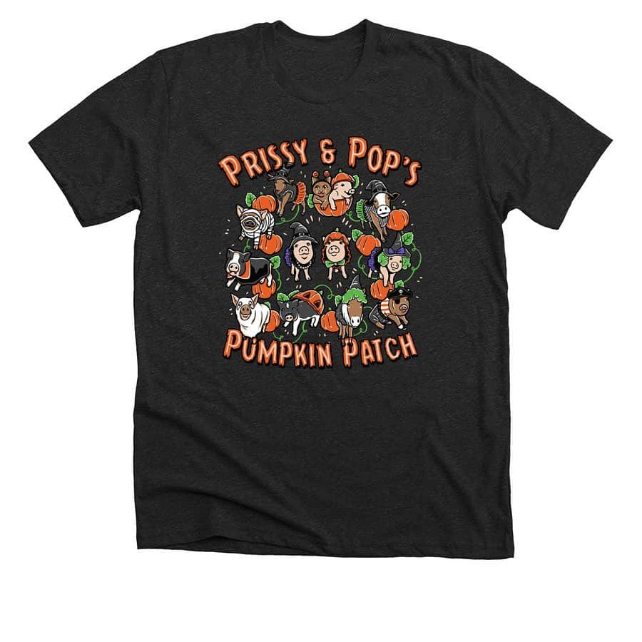 Priscilla and Poppletonさんのインスタグラム写真 - (Priscilla and PoppletonInstagram)「🎃SQUEAL!!! HALLOWEEN APPAREL IS HERE! Check out Prissy and Pop’s Pumpkin Patch tees and sweatshirts with some of our adorable farm friends available for SIX DAYS ONLY! This is a short campaign, so that we can be sure your order arrives before Halloween. There are way more options this time than ever before (9 choices in 5 colors each), so be sure to check it out at bonfire.com/prissy-and-pops-helping-hooves (link in bio). All funds raised will go to our winter hay fund for our 501c3 non-profit rescue. Please leave a comment below so that we can get Instagram to show this post to all of followers, so no one misses out. Comment below who you recognize. Who sees SPROUT?🌱🎃🐷😇#inmemoryofsprout #halloween #prissyandpopshelpinghooves #resscuefarm #PrissyandPop」10月8日 23時47分 - prissy_pig