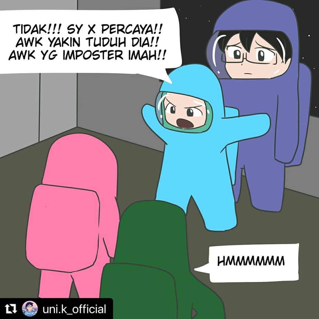 Koleksi Komik Malaysiaさんのインスタグラム写真 - (Koleksi Komik MalaysiaInstagram)「#Repost @uni.k_official with @make_repost ・・・ SPECIAL EPD [ANDI AMONG US] PART II . Episod Istimewa untuk Unikians  semua sempena 10K followers, terima kasih kepada semua unikians yang sentiasa menyokong admin berkarya. . berjayakah diorang larikan diri daripada Andi si Imposterzzz!! . #amongus #amongusmalaysia #amonguscomic #unik #komikmalaysia #komik #komikindonesia #komikinstagram #koleksikomikmalaysia」10月8日 23時50分 - tokkmungg_exclusive