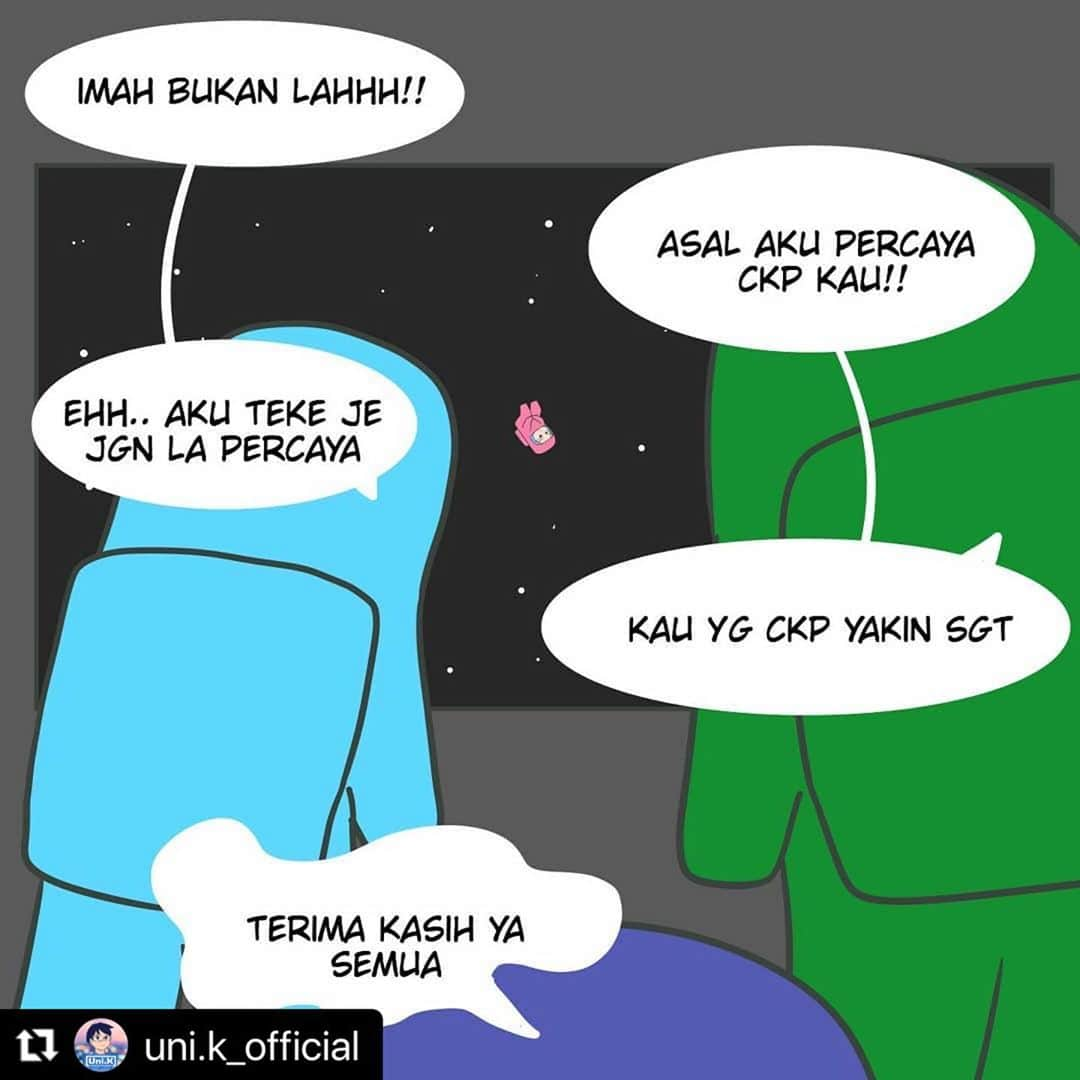 Koleksi Komik Malaysiaさんのインスタグラム写真 - (Koleksi Komik MalaysiaInstagram)「#Repost @uni.k_official with @make_repost ・・・ SPECIAL EPD [ANDI AMONG US] PART II . Episod Istimewa untuk Unikians  semua sempena 10K followers, terima kasih kepada semua unikians yang sentiasa menyokong admin berkarya. . berjayakah diorang larikan diri daripada Andi si Imposterzzz!! . #amongus #amongusmalaysia #amonguscomic #unik #komikmalaysia #komik #komikindonesia #komikinstagram #koleksikomikmalaysia」10月8日 23時50分 - tokkmungg_exclusive