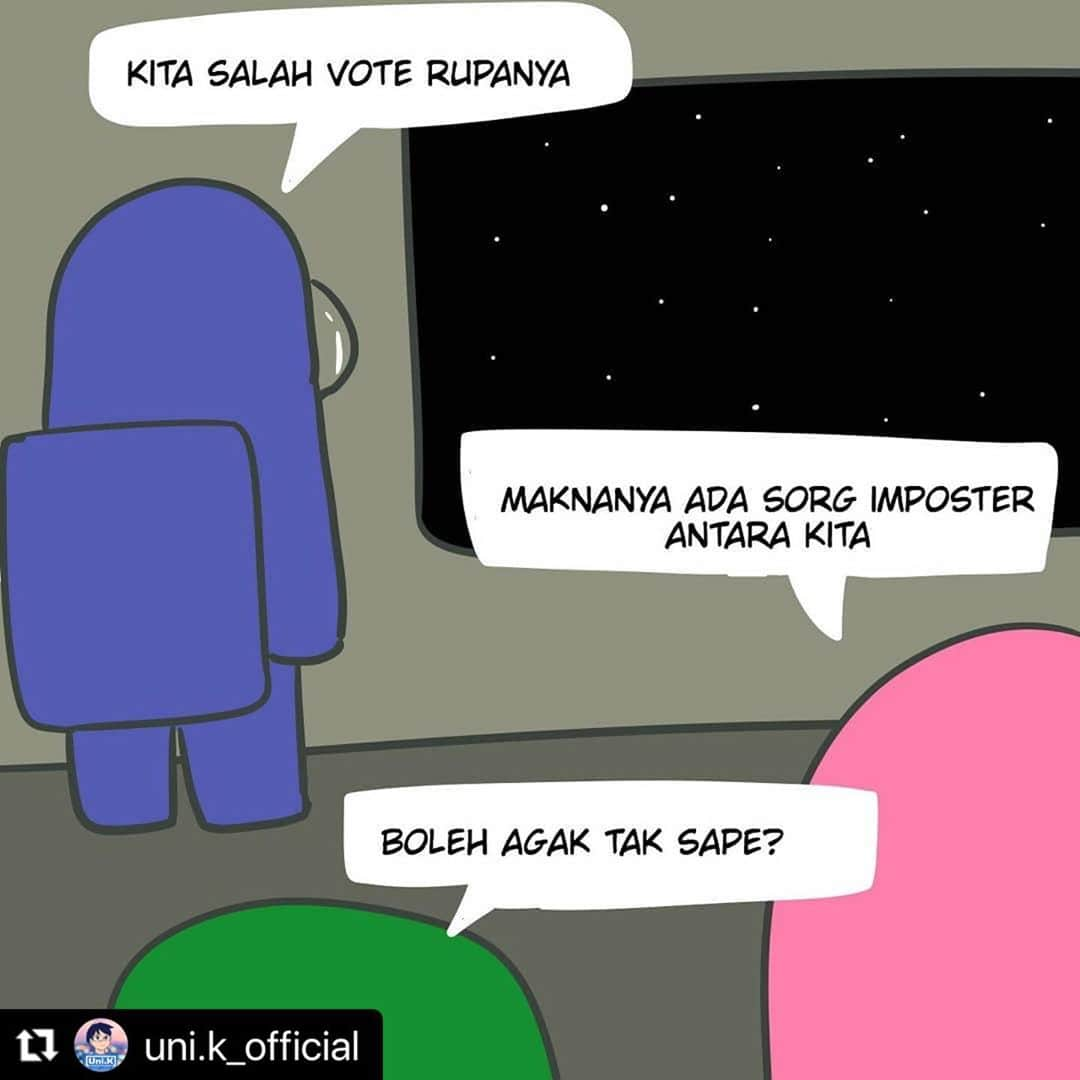 Koleksi Komik Malaysiaさんのインスタグラム写真 - (Koleksi Komik MalaysiaInstagram)「#Repost @uni.k_official with @make_repost ・・・ SPECIAL EPD [ANDI AMONG US] PART II . Episod Istimewa untuk Unikians  semua sempena 10K followers, terima kasih kepada semua unikians yang sentiasa menyokong admin berkarya. . berjayakah diorang larikan diri daripada Andi si Imposterzzz!! . #amongus #amongusmalaysia #amonguscomic #unik #komikmalaysia #komik #komikindonesia #komikinstagram #koleksikomikmalaysia」10月8日 23時50分 - tokkmungg_exclusive