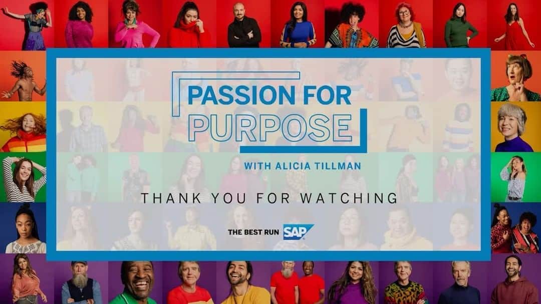 SAPのインスタグラム：「Sharing stories of resilience to remind us that goodness will always prevail, SAP's @aliciatillman introduces a new series: Passion for Purpose. Join us for a weekly dose of positivity and inspiration ✨ http://sap.to/6177GFS3J」