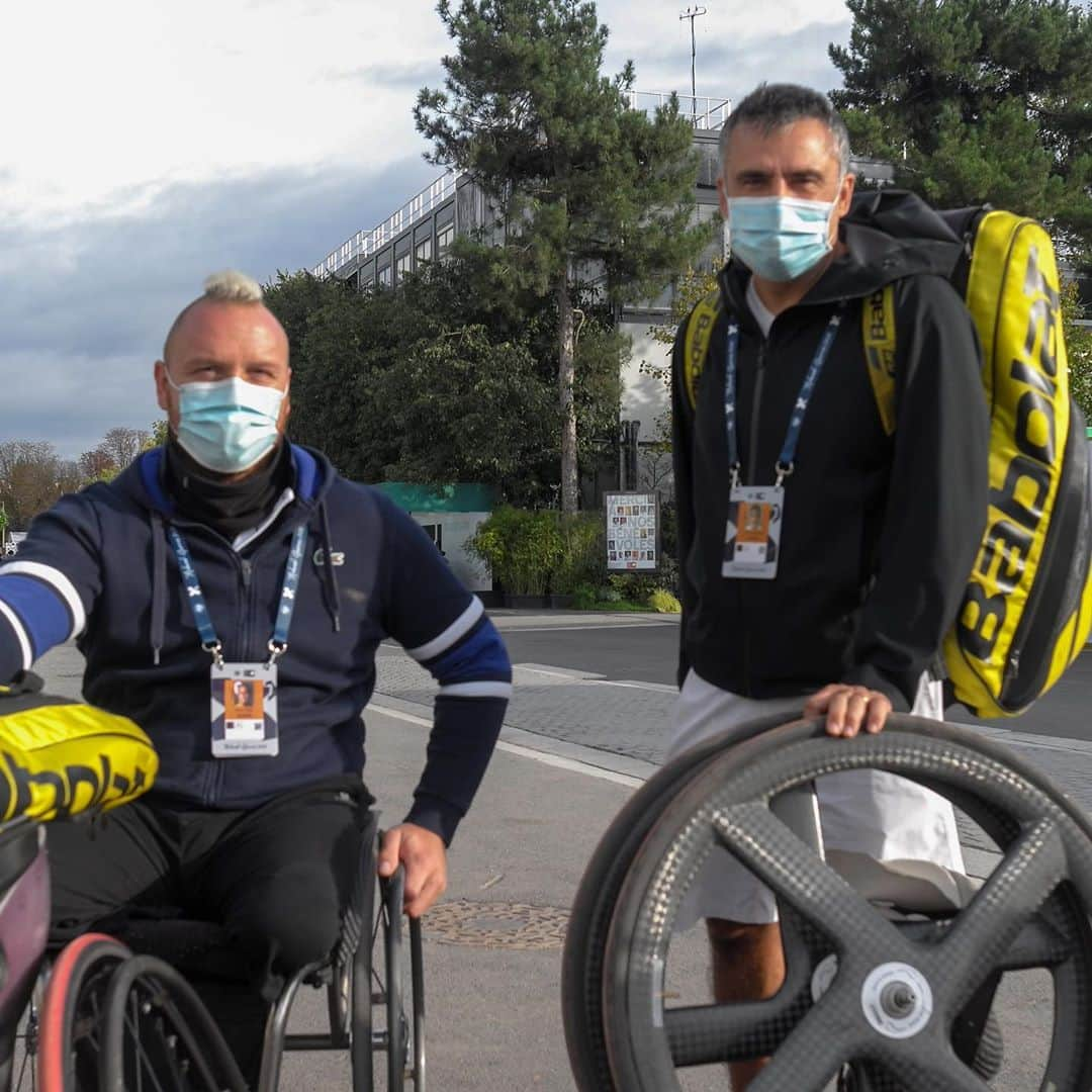 フローラン・ダバディーさんのインスタグラム写真 - (フローラン・ダバディーInstagram)「Roland-Garros Day 12🎾 車椅子テニスの取材🧑🏻‍🦽👩🏼‍🦽 #rolandgarros2020」10月9日 0時48分 - florent_dabadie