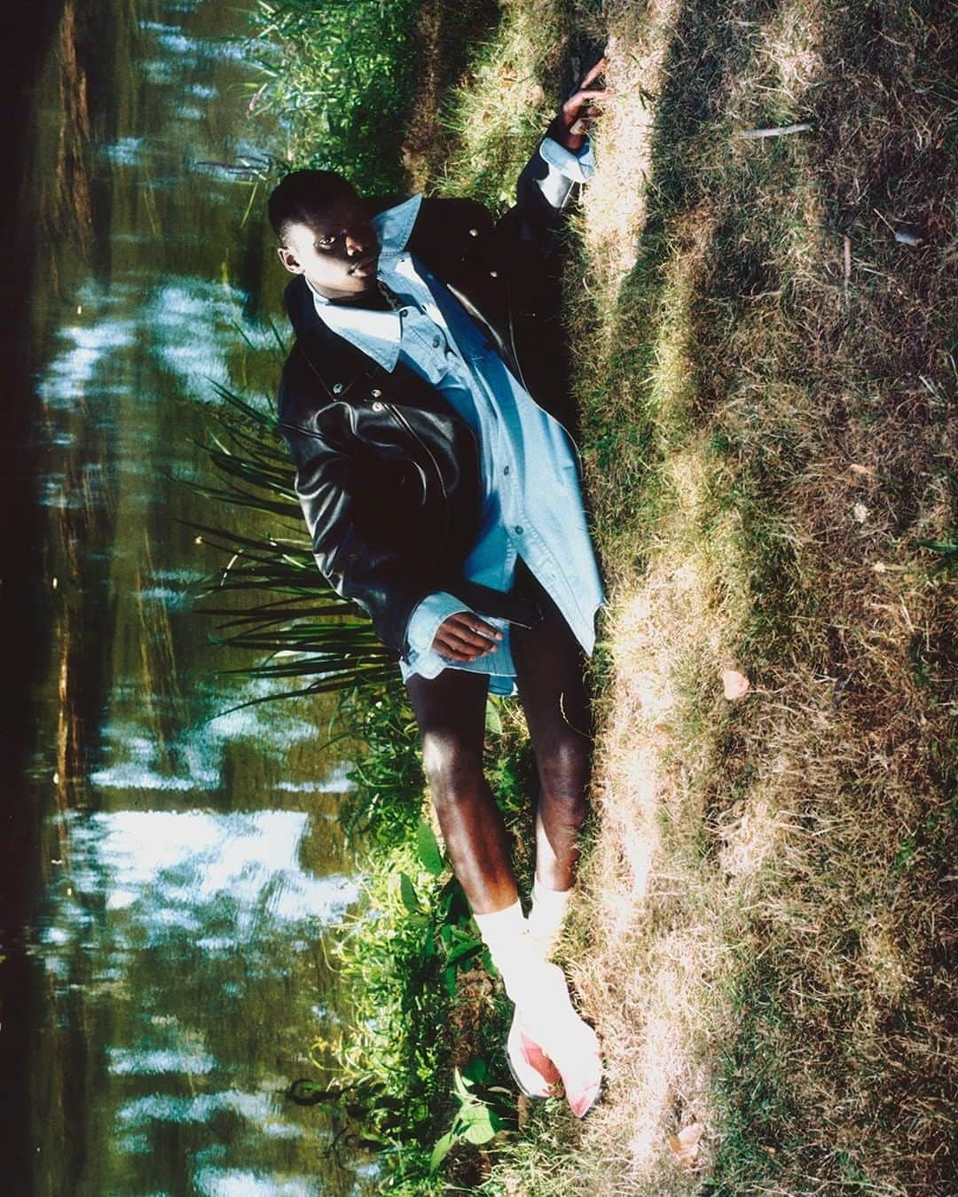 マルニさんのインスタグラム写真 - (マルニInstagram)「Time overturns desires. And I lay on a vertical lawn.  Photographer @arnaudlajeunie blurs the fine line between the natural and the artificial, portraying the  #MarniFW20 collection in a secluded location in French countryside.  The work, shot on film, explores human behaviors through frames which are inspiring and inspired, at once.   Model @hanabi_the_kunt  Creative direction @may_be  Styling @georgia.pendlebury」10月9日 1時00分 - marni