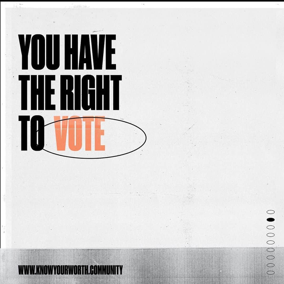 Third Eye Blindさんのインスタグラム写真 - (Third Eye BlindInstagram)「If you're registered, you have the right to vote. Period.   If this right gets interfered with at your polling place, call the Election Protection Hotline at 1-866-OUR-VOTE or 1-888-VE-Y-VOTA to help you cast your vote.   #YourVoiceYourPowerYourVote」10月9日 2時00分 - thirdeyeblind