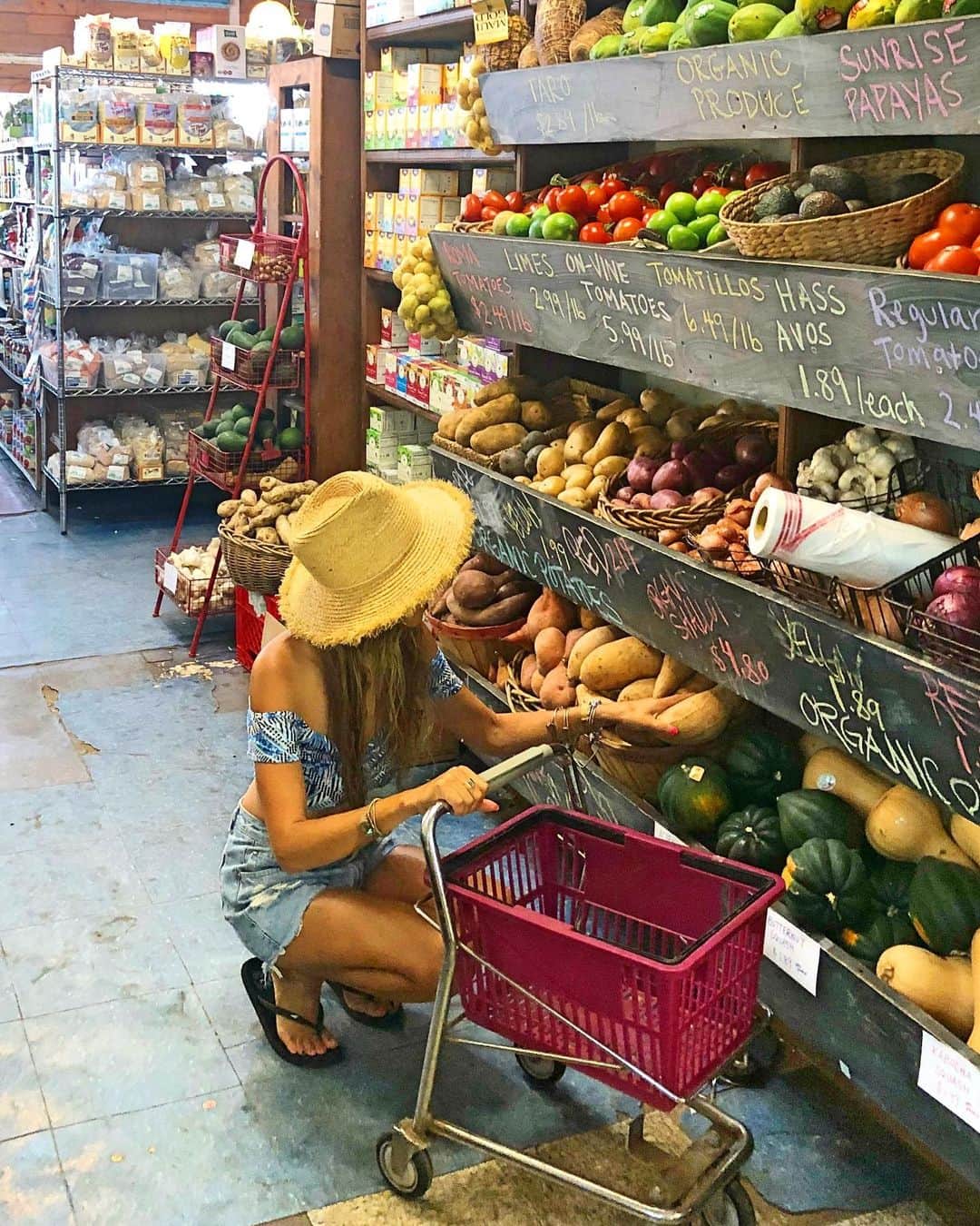 のインスタグラム：「💗🛒💗🛒💗 ・ 📍Celestial Natural Foods ・ ミニミニカートでお買い物♡笑 ここはハレイワタウンにある ナチュラルストア。 ・ こじんまりとした店内だけど 雑貨や食品なんでも販売されてるの！ オーガニック商品も多数販売されているから ハレイワに行くと 必ず立ち寄るショップの1つ。 このノスタルジックな雰囲気がたまらない🤤 ・ #hawaii#islandofoahu#oahu#ハワイ#trip #オアフ島#travel#loco_hawaii#travel_jp #funtorip#タビジョ#旅MUSE#genic_travel #genic_mag#たびねす#旅行#genic_hawaii #celestialnaturalfoods#haleiwatown#shop #ハレイワ#northshore#haleiwa#oahuhawaii #tabijyomap_hawaii#lealeahawaii#2020」