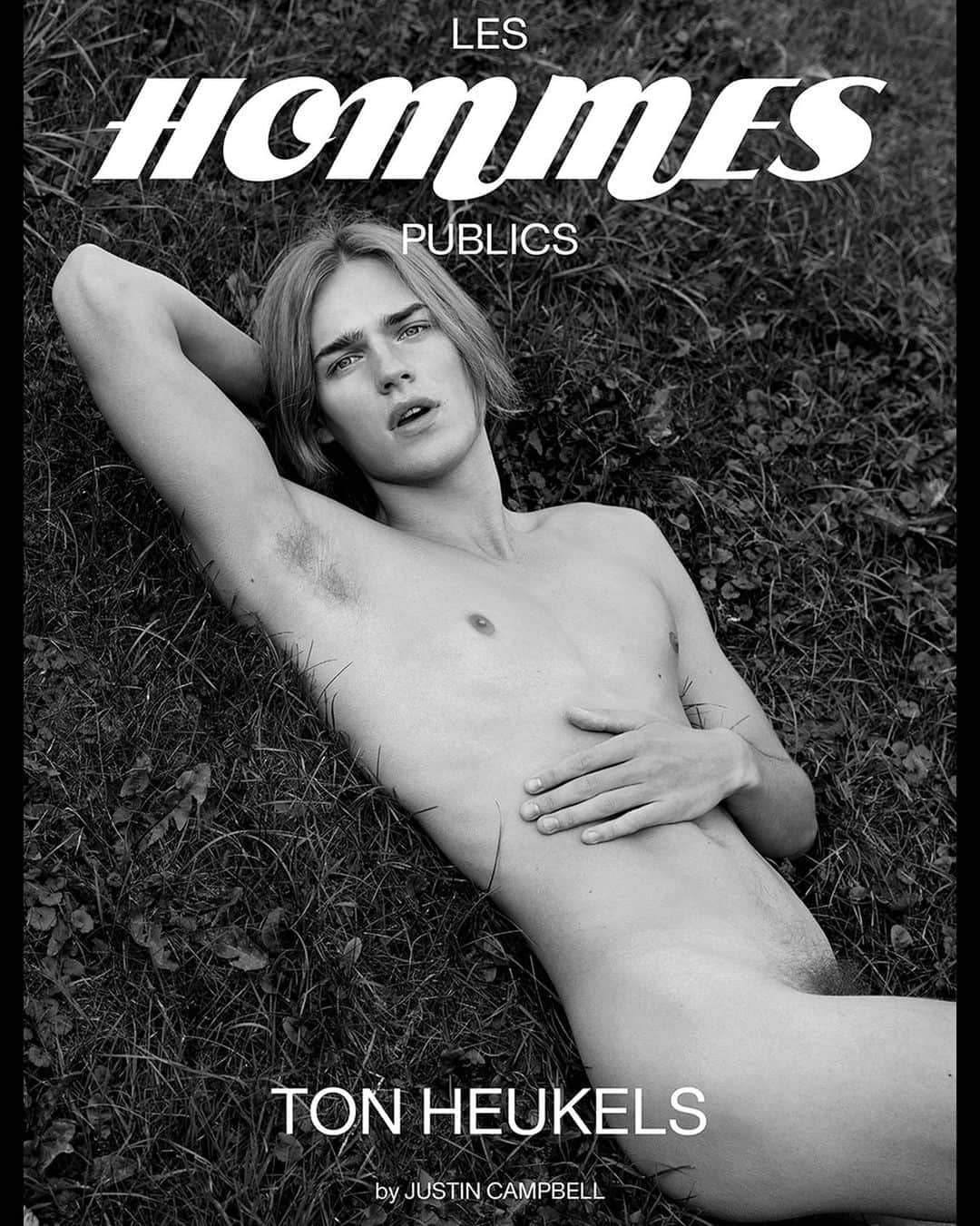 のインスタグラム：「New cover for @leshommespublics!   @therealtonheukels - To be able to see you and to be able to be seen by you is one of the greatest privileges of my life. So proud of the work we create together.   @antoniomoscogiuri thank you for the freedom and trust to let me create work that I believe in with people i believe in.」