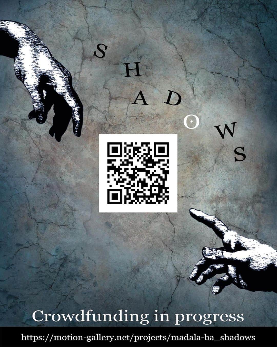 青木伸輔のインスタグラム：「以前お知らせさせて頂いた、芝居を映像化する企画「SHADOWS」のクラウドファンディングページが出来上がりました！ そうです！今回はチケット制ではなく、皆様の御支援で制作する企画なのです。 ひと月稽古をして、年末に撮影し、来年3月に配信致します。 リターンなどの詳細は大変お手数ですが、画像のQRコードもしくは下記にあるURLからクラウドファンディングページ辿り着いて頂けたら幸いです。  《SHADOWSクラファンページ》 https://motion-gallery.net/projects/madala-ba_shadows  《期間》 10/9(金)〜12/10(木) 《目標金額》 350万円  共犯者を求めています…皆様 何卒よろしくお願い致します。 @xxxyoosquexxx #shadows #クラウドファンディング #madalaba #配信演劇 #共犯者求む」