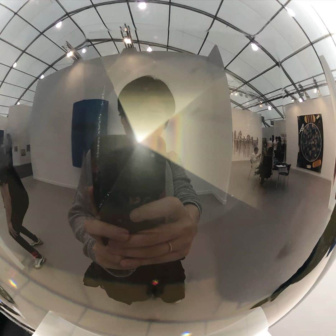 岡田育さんのインスタグラム写真 - (岡田育Instagram)「“Reflections” . #jamescasebere #dougaitken  #vanderleilopes #peteralexanderartist #helenpashgian and more #friezeartfair2019」10月9日 8時34分 - okadaic