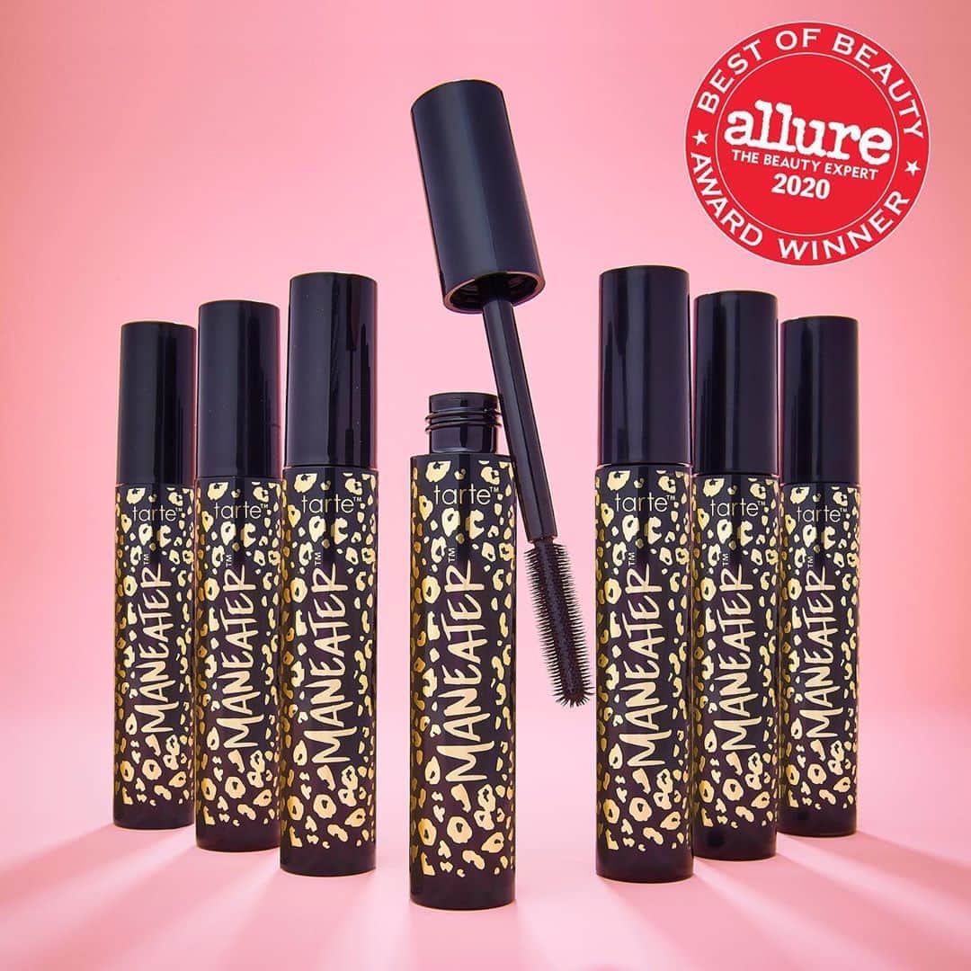 Tarte Cosmeticsさんのインスタグラム写真 - (Tarte CosmeticsInstagram)「EXCITING NEWS! 🎉 Our maneater mascara is a 2020 Allure Best of Beauty Award Winner! A big SHOUTOUT to @allure for the 💜 Head to our IG stories to find out why 1 maneater mascara is sold every minute! #AllureBestofBeauty」10月9日 10時02分 - tartecosmetics