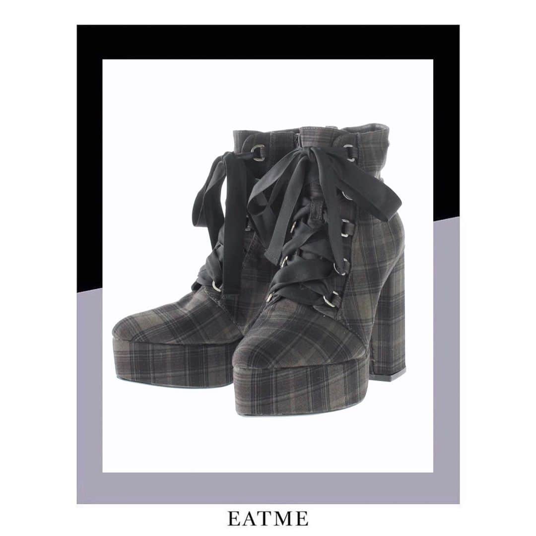 EATMEさんのインスタグラム写真 - (EATMEInstagram)「10.9 update... #EATME #OCTOBER #NEW #ITEM . TOP画面のURLからEATME WEB  STOREをCHECK▶︎▶︎▶︎ @eatme_japan . 🌹レースアップショートブーツ ¥13,600(+tax) MIX.BLK.BEG ☑︎S/M/L ※10.9発売予定 . #EATME_CODE #eatmejapan #イートミー」10月9日 11時32分 - eatme_japan