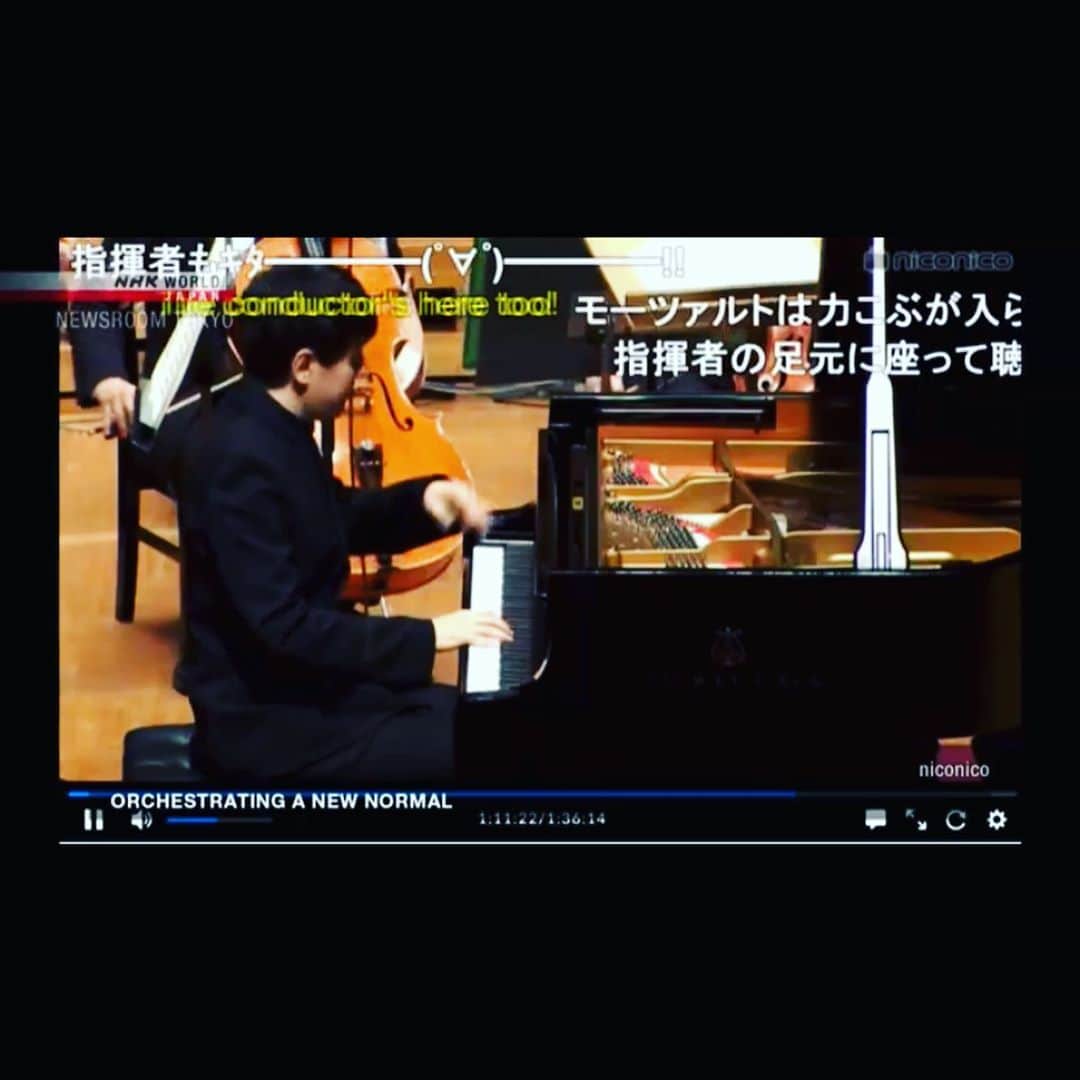金子三勇士さんのインスタグラム写真 - (金子三勇士Instagram)「Maestro @khconductor on NHK World🎉 You can see us playing Mozart Concerto #KeitaroHarada @tokyo_symphony  @muzakawasaki  @japanarts_corp  @nhkworldjapan  #MiyujiKaneko」10月9日 22時31分 - miyujikaneko_official