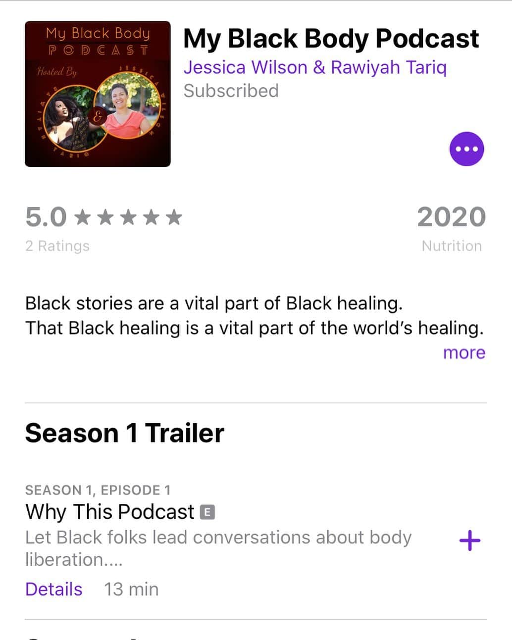 アリソン・ピルのインスタグラム：「Yay! Thanks to @_annapaquin for letting me know. It’s up on Apple podcasts! This wonderful work by @jessicawilson.msrd and @mammyisdead on @myblackbodypodcast is readily available. Listen and donate if you’re able, but also just spread the word. Listening to Black stories about bodies and healing is wisdom is some of the most important work we can do right now. Join me!」