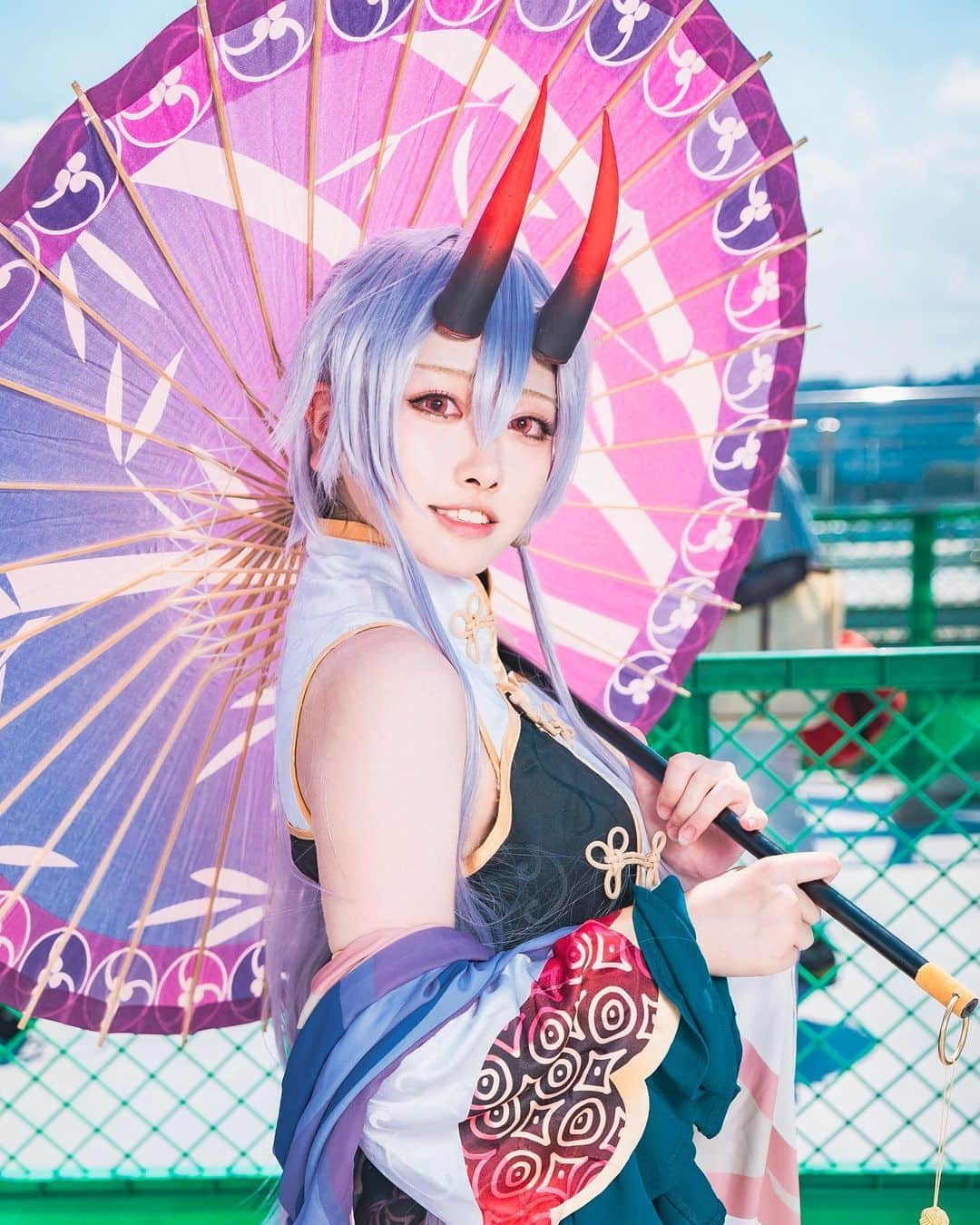 國ぽんずのインスタグラム：「Fate/GrandOrder 　　巴御前[英霊旅装] photo とうきちゅん . . #fate #fategrandorder #fatecosplay #fgo #fgoコスプレ #cosplay #cosplayer #巴御前 #角色扮演 #アーチャーインフェルノ」