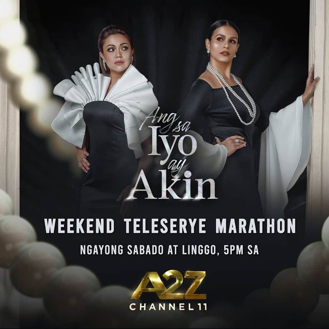 サム・ミルビーのインスタグラム：「Na miss mo ba ang ibang episodes ng #AngSaIyoAyAkin? Balikan ang mga trending at gigil na eksena nina Marissa at Ellice ngayong Sabado at Linggo, 5pm sa #A2Z Channel 11 bago ang fresh episodes starting Monday! #JRBCreativeProduction」