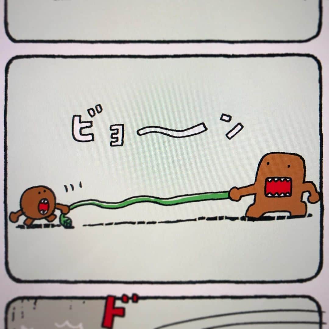 合田経郎のインスタグラム：「またまたどーものマンガを描いてます。 #どーもくん #ね〜ね〜 #domo」