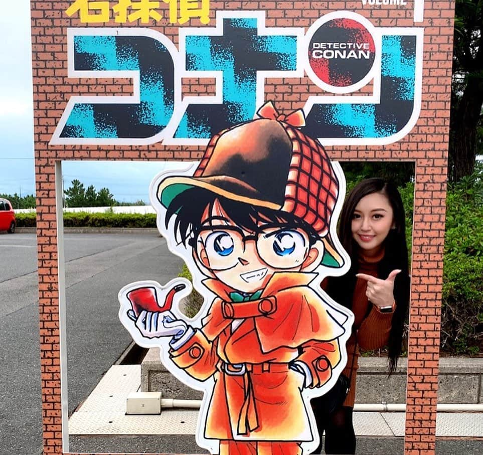 岩上愛美さんのインスタグラム写真 - (岩上愛美Instagram)「あー🥺好きでたまらない  #名探偵コナン #名探偵コナン好きと繋がりたい #小さい頃から恋してた #テンション上がりまくり #鳥取旅行 と言ったら #コナンくん」10月9日 22時17分 - amiiwakami