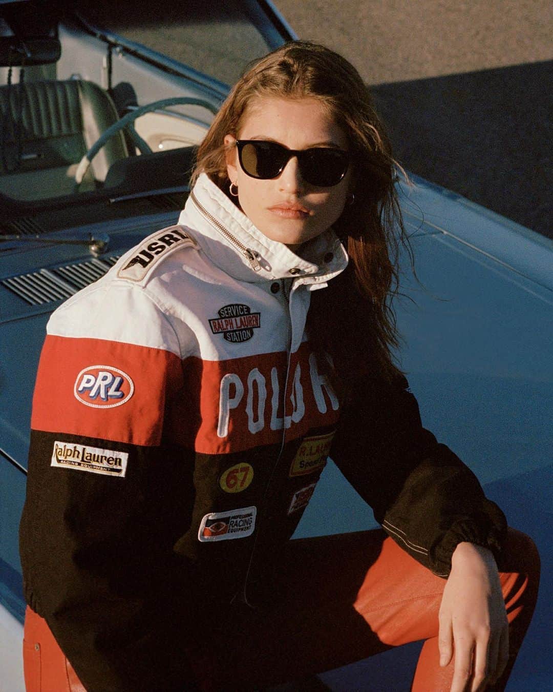 Polo Ralph Laurenさんのインスタグラム写真 - (Polo Ralph LaurenInstagram)「Introducing the #PoloRalphLauren Women's Road Trip collection.  The Graphic Bomber Jacket features signature embroidery and bold racing patches, highlighting Ralph Lauren's iconic influences from vintage auto racing.   Discover the full collection via the link in bio.  #PoloRLStyle」10月9日 22時28分 - poloralphlauren