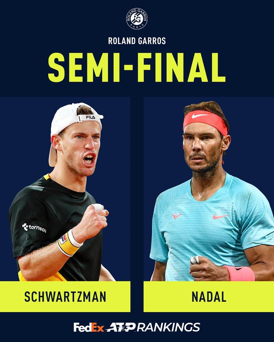 ATP World Tourさんのインスタグラム写真 - (ATP World TourInstagram)「Everything to play for in Paris 🏆 It’s time for the #RolandGarros semi-finals 👊」10月9日 16時18分 - atptour