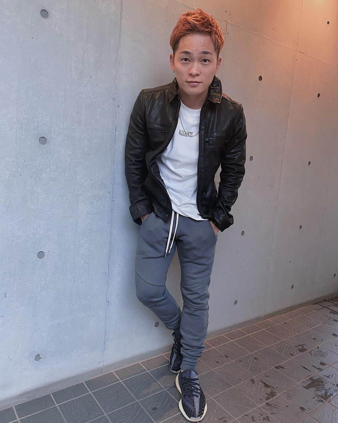 広海・深海のインスタグラム：「@allsaintsjapan  #allsaints   #ootd  #adidas  #yeezyboost350  #johnelliott   #gay」