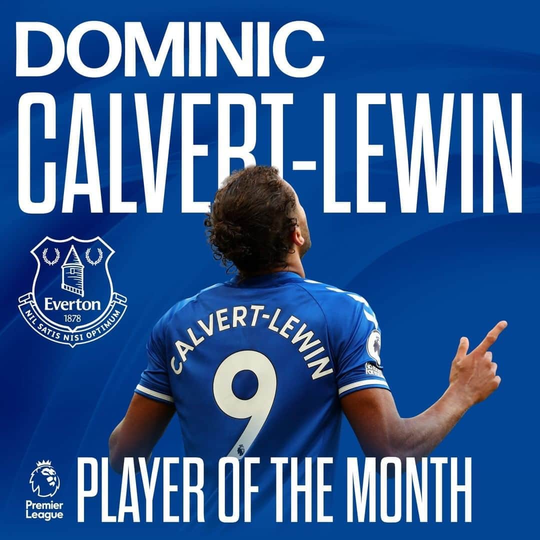 エヴァートンFCさんのインスタグラム写真 - (エヴァートンFCInstagram)「😍 @domcalvertlewin has been named September's @easportsfifa #PL Player of the Month! 👏」10月9日 19時00分 - everton