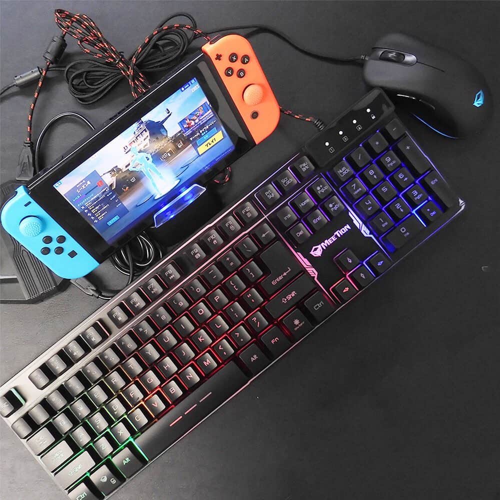 Alonso Selectのインスタグラム：「Switch/Switch Liteにコンバーターを接続すと、本格キーボード・マウスで遊べる！？ ※キー配置カスタマイズ可能 ※プレステ4 スイッチ XBOX対応  #コンバーター #ゲーミングキーボード #ゲーミングマウス #フォートナイト #フォートナイトswitch版 #フォートナイトps4版 #フォートナイトps4 #フォートナイト #nintendoswitch #nintendoswitchlite」