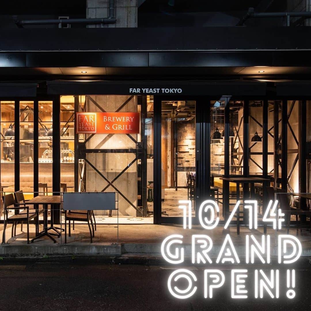 のインスタグラム：「<五反田店オープンについて>﻿ ﻿ Far Yeast Brewingの東京直営店「Far Yeast Tokyo Brewery & Grill」 @faryeasttokyo がいよいよ10月14日（水）にグランドオープンいたします。﻿ ﻿ 渋谷の直営店が規模を拡大して五反田に移転オープン、席数が約5倍となりフードも充実、幅広いシーンでご利用いただけるクラフトビール＆グリルダイニングのお店としてパワーアップします。﻿ 営業スタートは10月14日(水）11:30のランチタイムからとなります。﻿ ﻿ [記念ビール開栓]﻿ 14日より、オープン記念限定ビール﻿ ===========﻿ Housewarming Ale﻿ 〜 Golden Ale 〜﻿ ===========﻿ をご提供します。﻿ ﻿ 新種のホップ「Talus（タラス）」を使った、乾杯の一杯目に﻿ふさわしいドリンカブルで華やかな香りのビールです。﻿ ﻿ ﻿ [コラボビールも先行開栓]﻿ 八ヶ岳ブルワリーから発売となるFar Yeast Brewingとのコラボビール﻿ ===========﻿ DARK SIDE﻿ 〜 Dryhopped Schwarz 〜﻿ ===========﻿ も10月15日のリリースに先駆け開栓！﻿ ﻿ ﻿ ﻿ もしかして、他にもコラボビールの超先行開栓があるかも！﻿ ﻿ ﻿ ＊なお現在プレオープン営業中となっておりますが、10月13日（火）は準備のためお休みさせていただきます。﻿ ﻿  ﻿ ﻿ 【店舗詳細】﻿ 店舗名　：Far Yeast Tokyo Brewery & Grill﻿ （ファーイーストトーキョー ブルワリーアンドグリル）﻿ 住所　　：東京都品川区西五反田1-15-6﻿ アクセス：JR山手線五反田駅徒歩3分 / 都営浅草線五反田駅徒歩5分﻿ 　　　　　東急池上線大崎広小路駅徒歩3分﻿ 営業時間：平日 11:30～15:00、17:00～23:00﻿ 　　　　　土日 11:30～23:00﻿ 　　　　　※状況により変更の可能性がございます﻿ 定休日　：無休﻿ 座席　　：最大105席（店内75席、テラス席30席）﻿ 　　　　　※当面は席数を減らして営業いたします。﻿ ﻿ ﻿#faryeasttokyobreweryandgrill  #faryeasttokyo #gotanda #五反田⠀﻿ #faryeastbrewing #faryeast #fyb #beer #beerpics #beerlover #beerstagram #beertography #craftbeerlife #beergeek #beerblog #craftbeergeek #ilovebeer #beerhunter #hophead #beertime #cheers #craftbeer #craftbeerlife #ビール #ビアハンター #ビアスタグラム #ビアスタグラマー #ビール愛好家 クラフトビール」