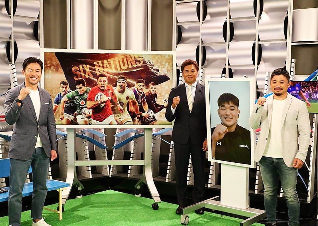 のインスタグラム：「\いよいよ今週末！ 無料放送です！！楽しい収録でした^_^ 10/11(日)夜9:15〜/ MCの #廣瀬俊朗 さんを中心に、解説 #大西将太郎 さん、ゲストの日本代表 #田中史朗 #具智元 選手がたっぷりと、シックス•ネーションズの優勝争いを解説してくださいました！ 最後には、急遽 #WOWOW で放送が決まったあの大会の情報も！ wowow.co.jp/detail/171711」