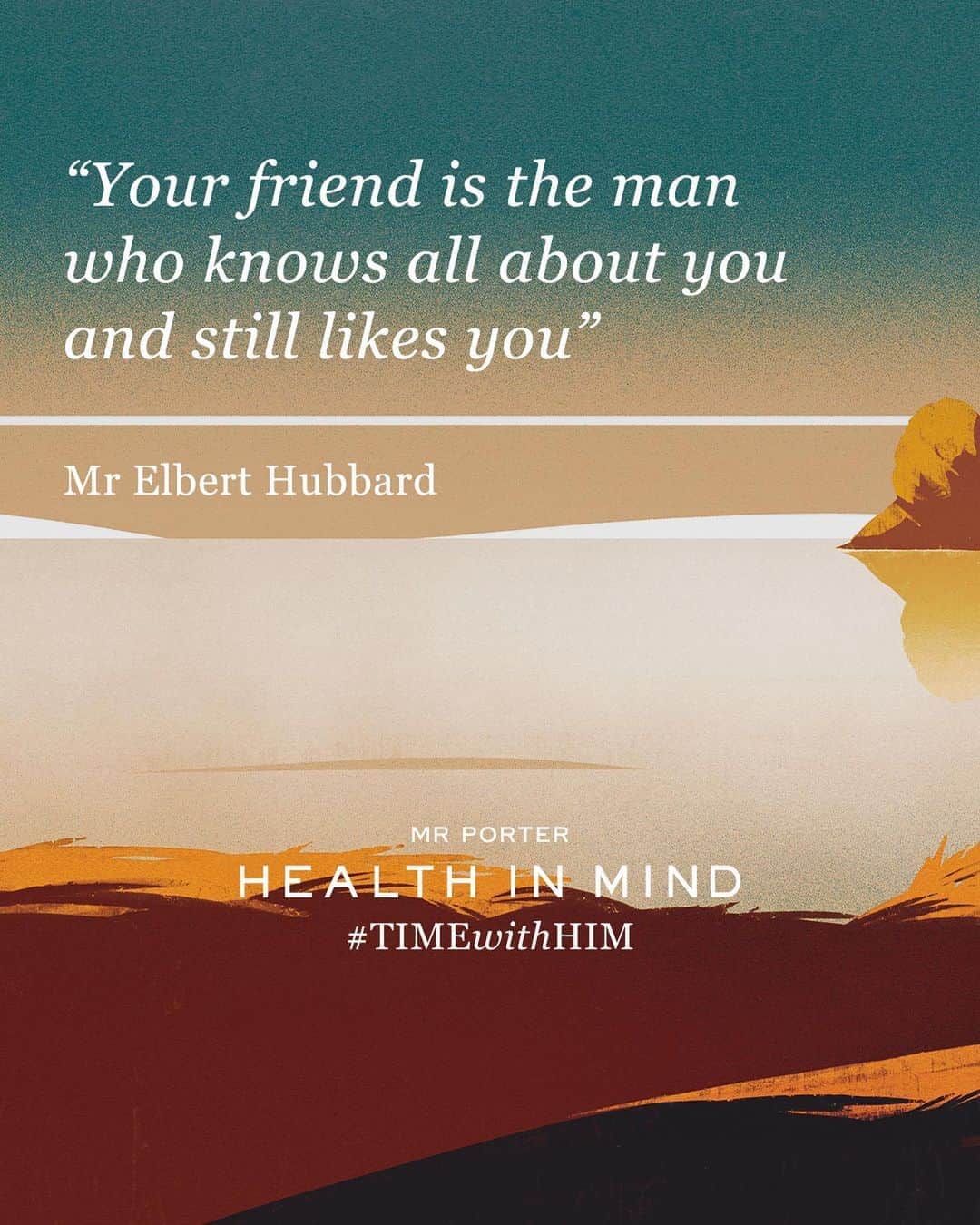 MR PORTERのインスタグラム：「Stop scrolling. Reach out to a friend. #TIMEwithHIM」