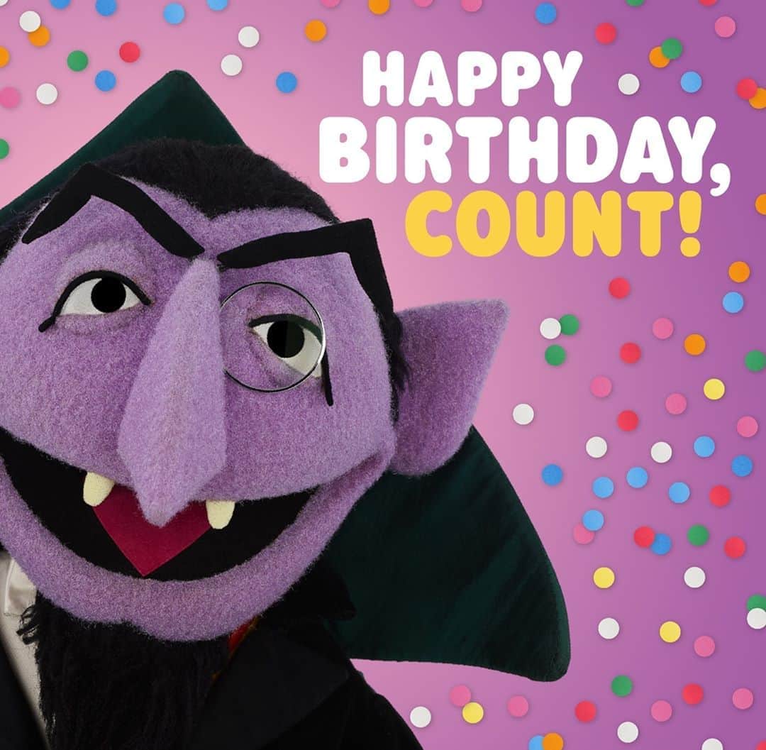 セサミストリートさんのインスタグラム写真 - (セサミストリートInstagram)「This is one, one birthday wish for our friend Count von Count! Ah, Ah, Ah! #HappyBirthdayCount」10月9日 23時23分 - sesamestreet