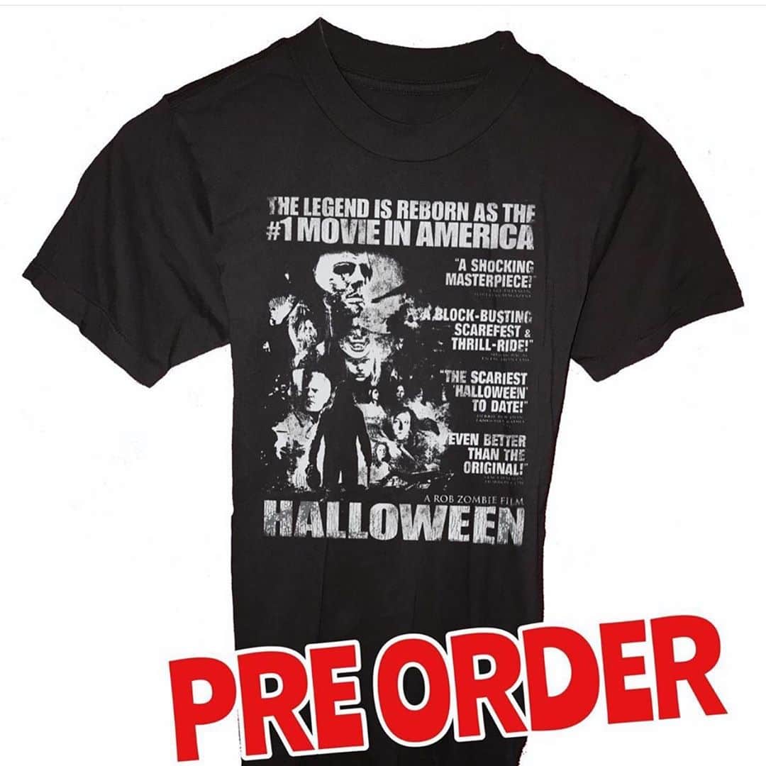 ロブ・ゾンビさんのインスタグラム写真 - (ロブ・ゾンビInstagram)「Pre-order your Halloween #1 Movie in America shirt now!🎃🎃🎃 Go to www.localboogeyman.com ! Get one if these bad ass shirts before they blow out the door! #robzombie #halloween #localboogeyman #zomboogey」10月9日 23時29分 - robzombieofficial