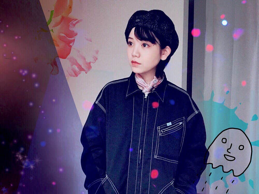 田上真里奈のインスタグラム：「#二重露光 #多重露光 #白目のメロ氏」