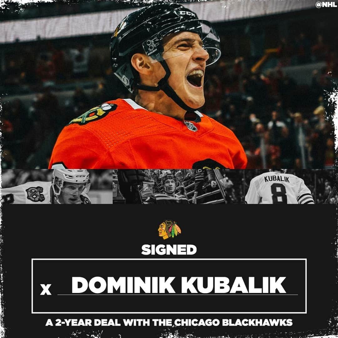 NHLさんのインスタグラム写真 - (NHLInstagram)「Calder Trophy finalist Dominik Kubalik (@kubalda18) is back with the @nhlblackhawks for two more years! #NHLFreeAgency」10月10日 1時16分 - nhl