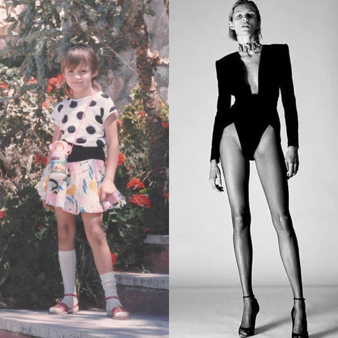アニヤ・ルービックのインスタグラム：「Same same, just the day rate went up 😉1989 VS 2019」
