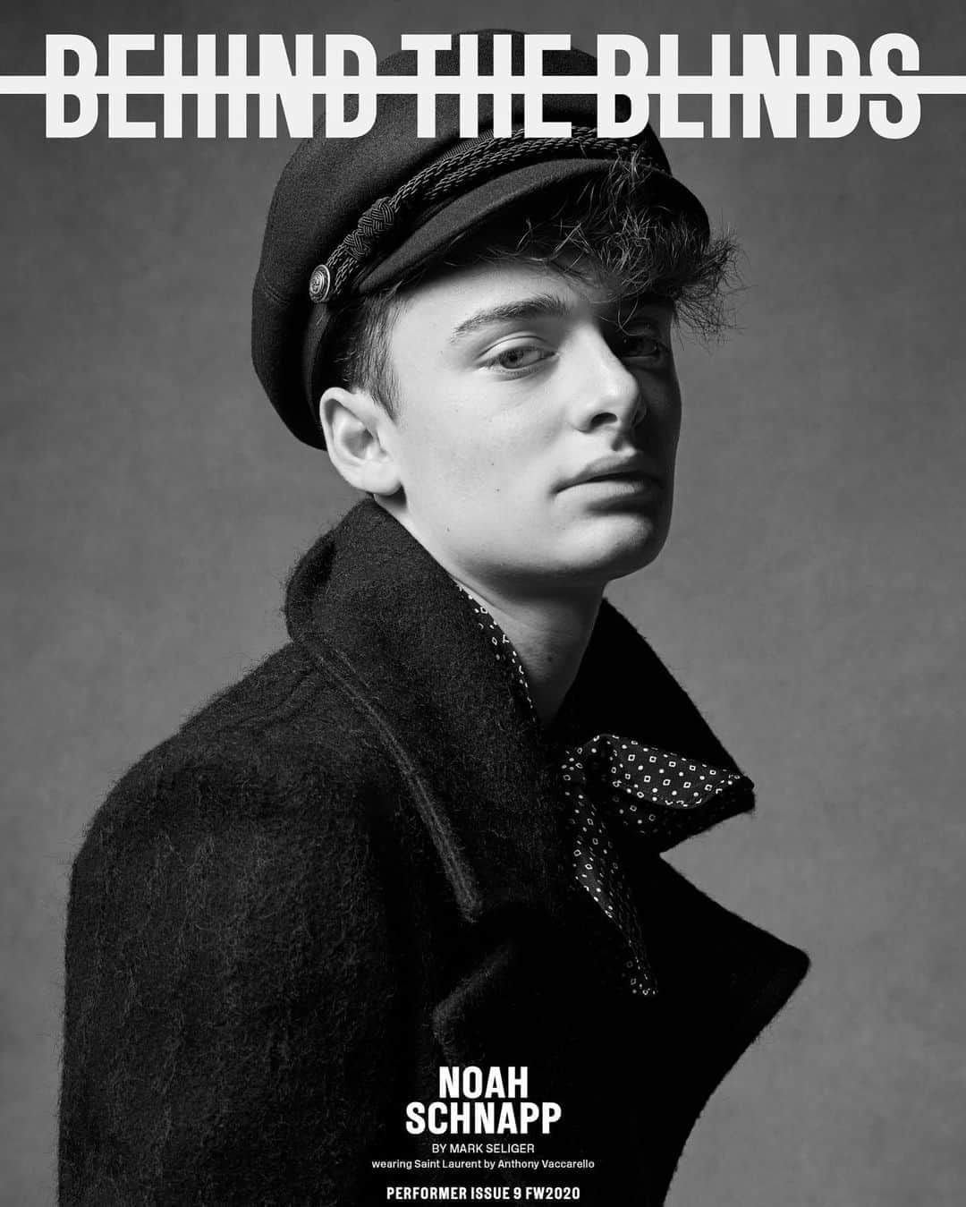 ノア・シュナップのインスタグラム：「#BehindTheBlinds #Issue9 #FW20 #PERFORMER captured by #MarkSeliger @markseliger styled by #PaulSinclaire @paulsinclaire. @anthonyvaccarello @ysl」