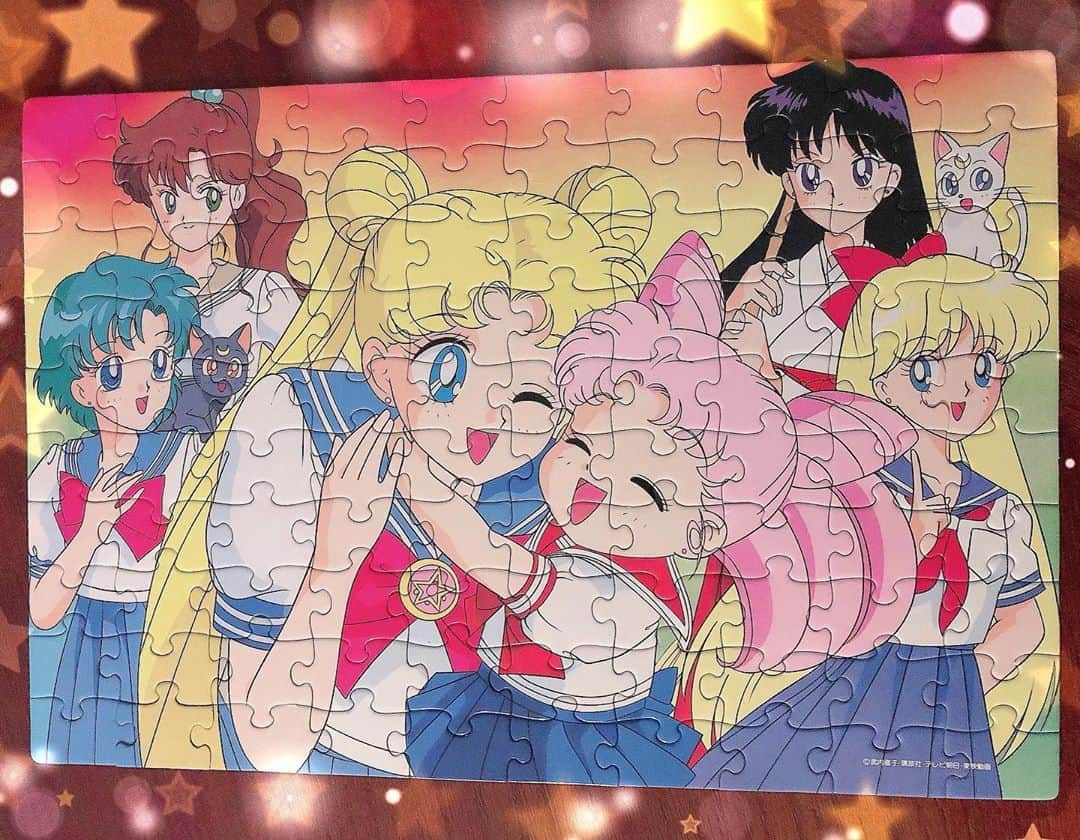 のインスタグラム：「✨🌙 Thanks for my adorable Sailor Moon puzzle @justinmenary!! Love! 🌙✨  #sailormoon #セーラームーン　#puzzle」