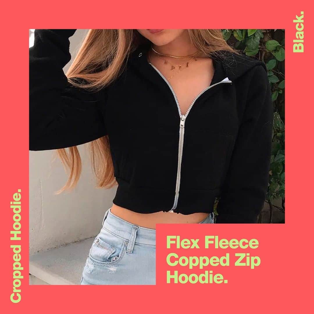 American Apparelさんのインスタグラム写真 - (American ApparelInstagram)「Here’s the Flex Fleece Cropped Zip Hoodie. A must-have basic needed for the season. Link in Bio .  📸 compliments: @aprll  .  .  #AmericanApparel #Fall #Autumn #FallBasics #AutumnSeason #FallFashion #LayersOnLayers」10月10日 6時00分 - americanapparel