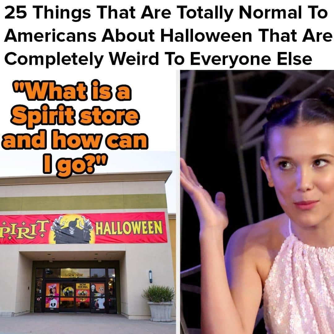 BuzzFeedさんのインスタグラム写真 - (BuzzFeedInstagram)「Apparently non-Americans are jealous of our Spirit Halloween pop-up stores. Link in bio 👆」10月10日 12時30分 - buzzfeed