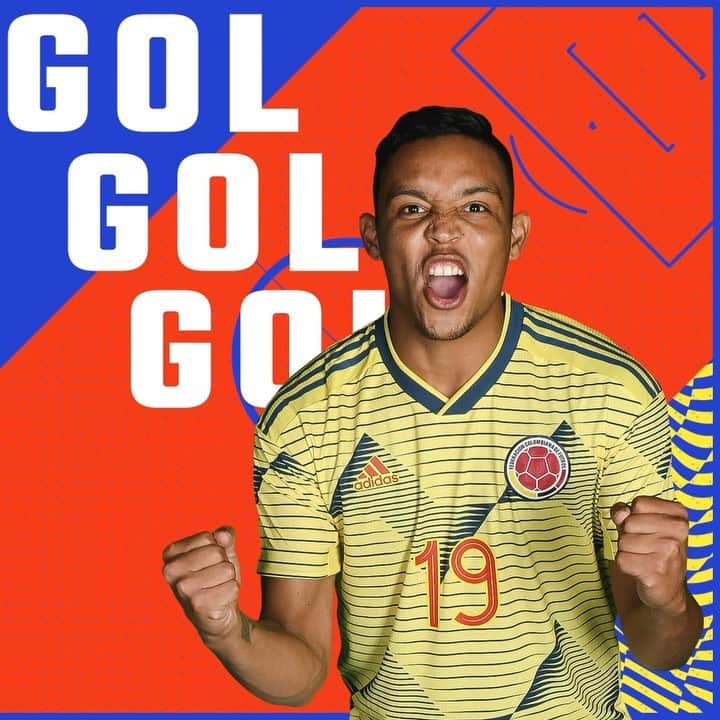 サッカー コロンビア代表チームのインスタグラム：「⏱25'  Goooooooooool de @luisfmuriel9   🇨🇴2⃣-0⃣🇻🇪   #VamosColombia 🇨🇴 #COLVEN」