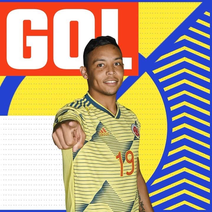 サッカー コロンビア代表チームのインスタグラム：「⏱ 47'  Goooooooooool de Colombia. @luisfmuriel9 repite para la Tricolor.  🇨🇴3⃣-0⃣🇻🇪   #VamosColombia 🇨🇴 #COLVEN」