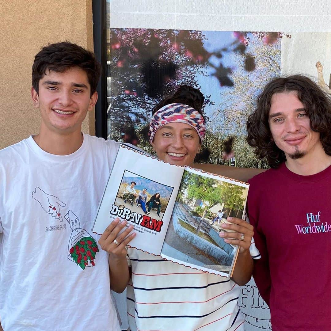 マライア・デュランのインスタグラム：「Closing The Year off w/ The Duran Fam , in @thrashermag December issue of 2020💌 Dream Team made it! 😈🍿 Photos/ Interview: @jeraries @slam_machine  @burnout @thrashermag」