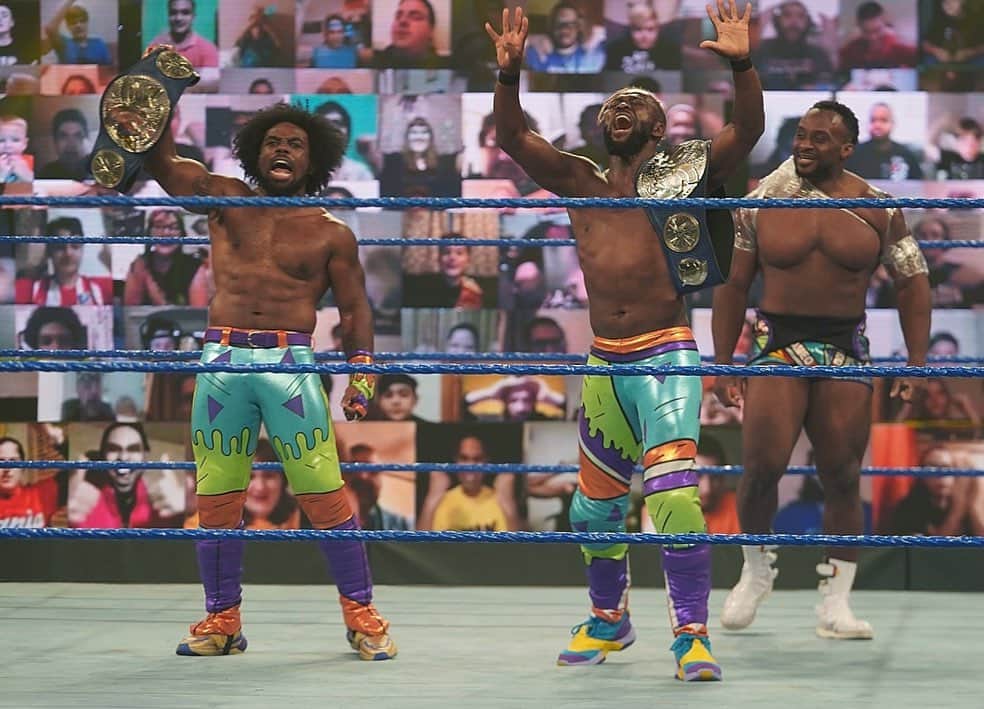 WWEさんのインスタグラム写真 - (WWEInstagram)「What just happened?! @thetruekofi and #XavierWoods won the #SmackDown tag team championships but are going to #WWERaw while @wwebige is staying on Friday nights! #WWEDraft」10月10日 10時37分 - wwe