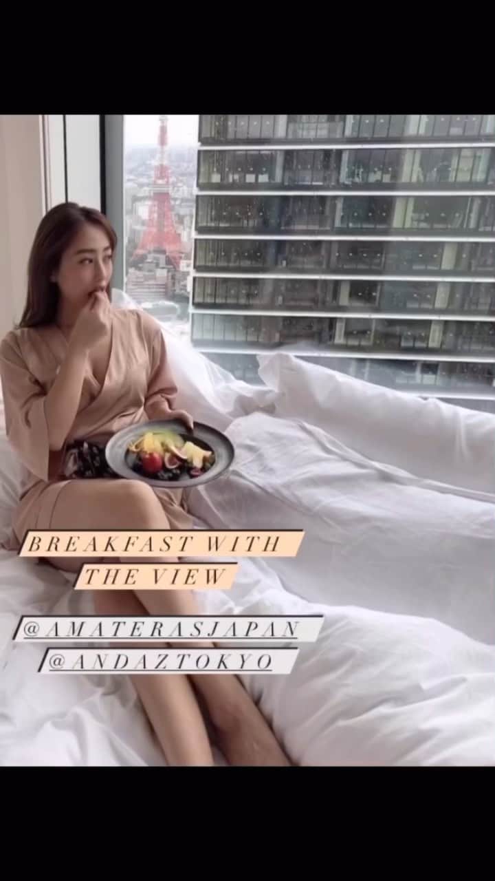 のインスタグラム：「@andaztokyo × @amaterasjapan   素敵な一日をまとめたよ🌛🤍」