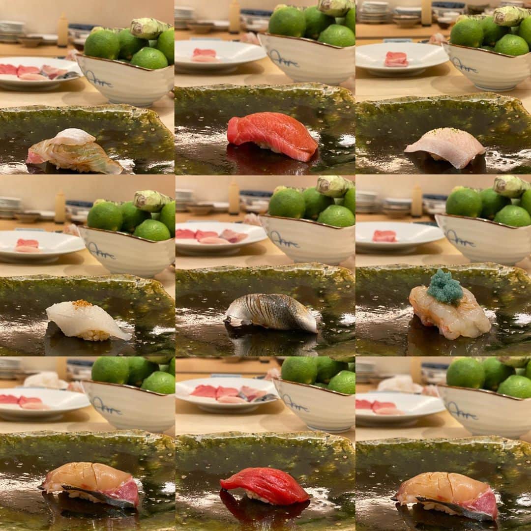 木本泉さんのインスタグラム写真 - (木本泉Instagram)「-﻿ 久しぶりの"さか井"さんへ🍣﻿ ﻿ 自粛中にテイクアウトをしたっきりなので本当久々。﻿ ﻿ やっぱり目の前で握ってもらうお寿司は美味しい😋﻿ ﻿ 沢山いただきました🙏﻿ ﻿ しあわせ、しあわせ😌﻿ ﻿ #お寿司#六本木寿司屋#さか井」10月10日 14時11分 - izumikimoto