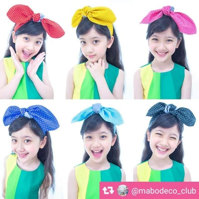 出井愛華さんのインスタグラム写真 - (出井愛華Instagram)「🧵🎀@mabodeco_club 開設されました🎶  『MABODECO倶楽部』@mabodeco_club は、 レトロファッションの @mabodeco が プロデュースする ハンドメイドキットの新ブランド✨✨  まっすぐ縫うだけ！ プロの裁断だから 縫う時の不安もなくて👍  お子さんの自信になる😆🙌🎶🎶🎶  成長の記念になるよ😍✨✨✨  縫い目ガタガタになっても がんばった証🤗💮！ 世界に一枚のターバンになる💕  親子時間の思い出にも🥺🏘✨✨✨  コロナ禍でも おうちでものづくり する楽しさや 親子でふれあう時間に なるといいな🏘👨‍👩‍👧‍👦  そんな優しさが 詰まってるブランドだなって🤗🧵  MABODECOイメージモデルの @hirarisarasa ちゃんや アイカが、 た〜くさん載ってる アカウントなので、  ぜひ @mabodeco_club も フォローして見てくださいね😍🙏💕💕💕  ☁🌈🌟☁🌈🌟☁🌈🌟  🧵🎀MABODECO（マボデコ） @mabodeco こちらもぜひフォローしてね✨ 不定期で#キッズモデル募集 もしてるよ🎶  🧵🎀MABODECO倶楽部（マボデコくらぶ） @mabodeco_club  #レトロファッション #昭和レトロ #レトロガール #レトロポップ #日本製 #岐阜 #オリジナルデザイン #ものづくり #おうちでものづくり #おうち時間 #おうち時間をもっと楽しく  #手芸キット #お裁縫 #通販  A new brand has been created for MABODECO @mabodeco , whose image model is AIKA!  A brand that makes "Stay home" fun!  Parents and children can sew and make memories.  Please follow them! @mabodeco_club」10月10日 14時36分 - aika_n_n