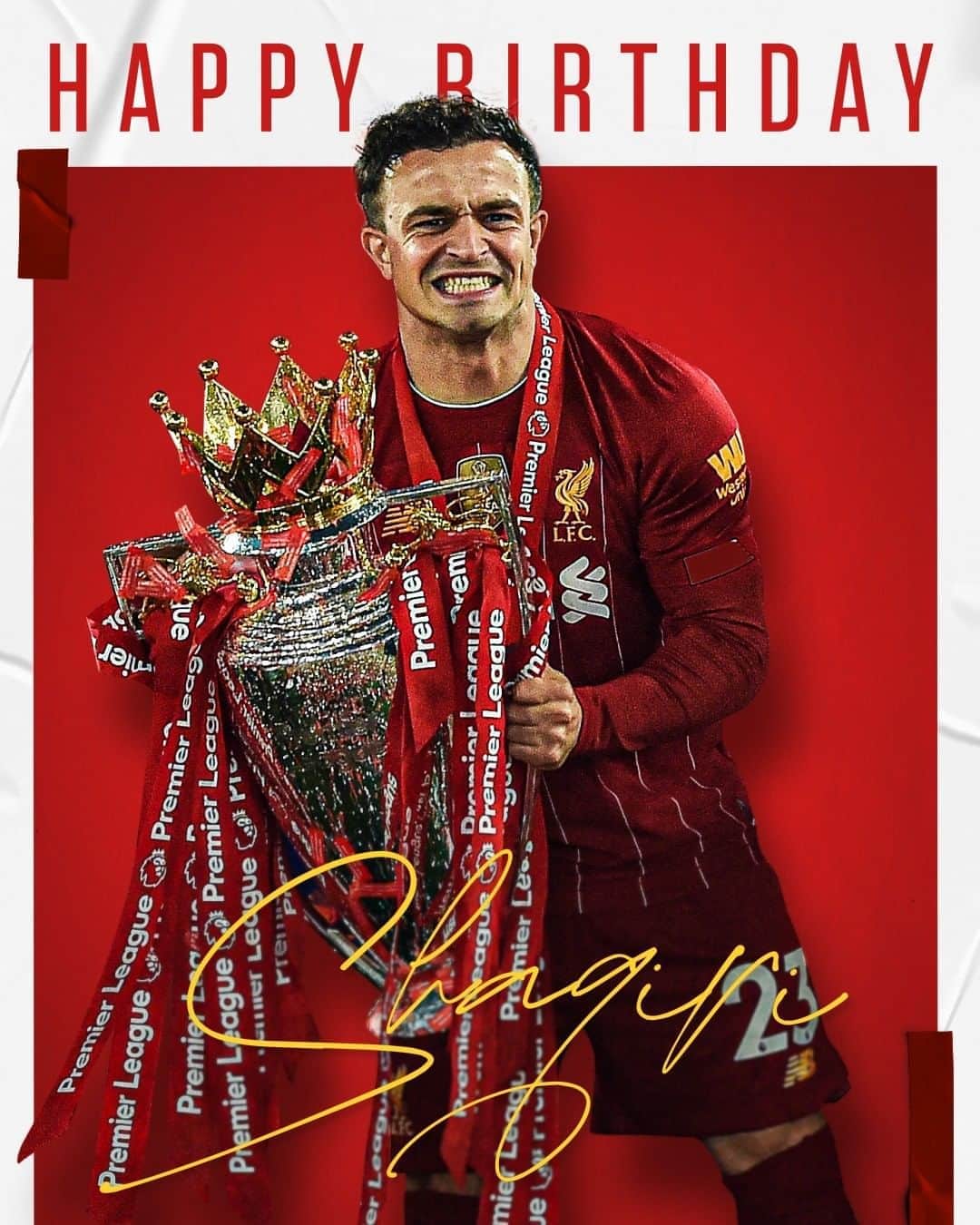 リヴァプールFCさんのインスタグラム写真 - (リヴァプールFCInstagram)「Have a brilliant birthday, Shaq! 🥳 #LFC #LiverpoolFC」10月10日 15時02分 - liverpoolfc