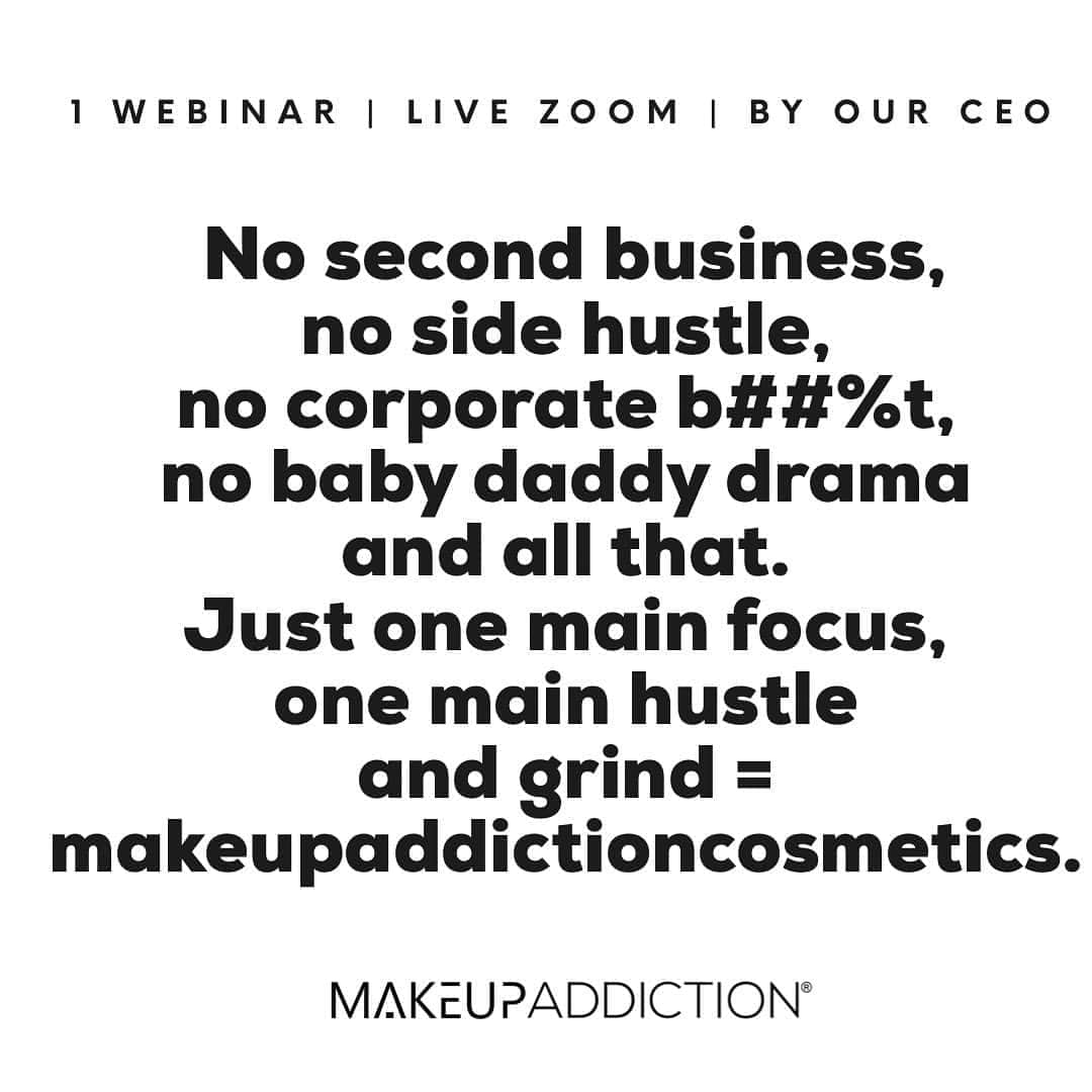 Makeup Addiction Cosmeticsさんのインスタグラム写真 - (Makeup Addiction CosmeticsInstagram)「Read that again and grab your webinar ticket for only £50. Link is in our bio 📈 Date: 12th October 7pm GMT Grow your business on instagram 🔗 #makeupaddictioncosmetics #businessowner #growyourbusiness」10月10日 15時17分 - makeupaddictioncosmetics