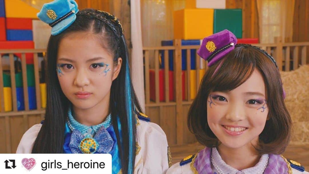 mirage²（ミラージュミラージュ）さんのインスタグラム写真 - (mirage²（ミラージュミラージュ）Instagram)「#Repost @girls_heroine with @make_repost ・・・ ‪【予告】 #テレビ東京 系にて明日10/11(日)あさ9時から #ラブパト 第12話「ラブキッラリン！輝いています！」完ッ全にラブってる！ツバサ( #渡辺未優 )&サライ( #山口莉愛 )&コハナ( #山下結衣 )の前に現れたのは、ラブパトシャイン・七色ソラ( #杉浦優來 ) 🌈💛‬  ‪https://lovepatrina.jp/‬  ‪#特撮‬」10月10日 15時21分 - lovelylovely_official