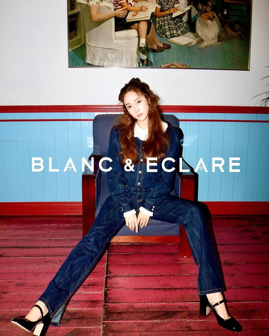 ジェシカ さんのインスタグラム写真 - (ジェシカ Instagram)「My denim and pearl dream just came true⚪️💙➗✨ #YoureInvited #FallWinter2020 #BlancAndEclare」10月11日 2時33分 - jessica.syj